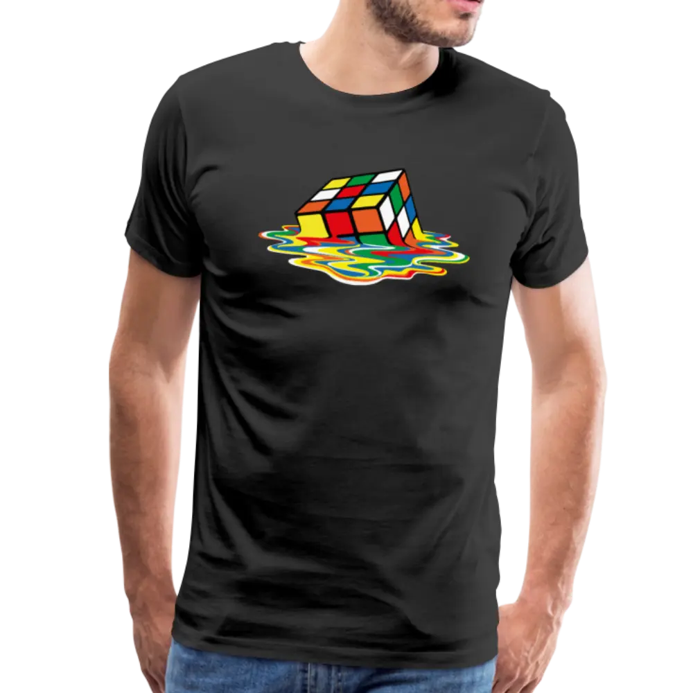 Rubick's Cube Melting, Sheldon Cooper's T-Shirt by Art-O-Rama Shop ART-O-RAMA-SHOP