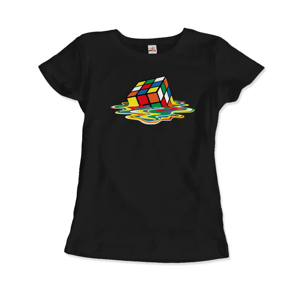 Rubick's Cube Melting, Sheldon Cooper's T-Shirt by Art-O-Rama Shop ART-O-RAMA-SHOP