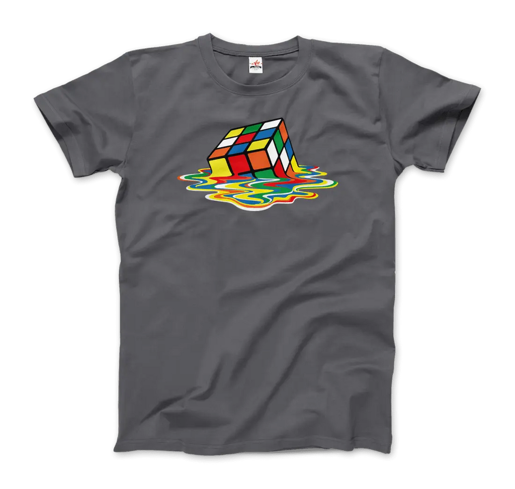 Rubick's Cube Melting, Sheldon Cooper's T-Shirt by Art-O-Rama Shop ART-O-RAMA-SHOP