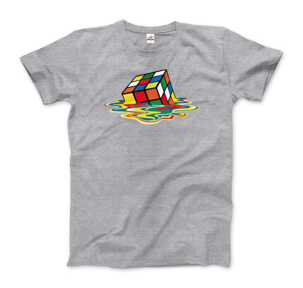 Rubick's Cube Melting, Sheldon Cooper's T-Shirt by Art-O-Rama Shop ART-O-RAMA-SHOP