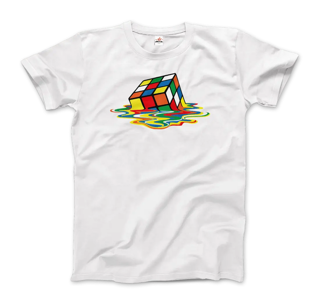 Rubick's Cube Melting, Sheldon Cooper's T-Shirt by Art-O-Rama Shop ART-O-RAMA-SHOP