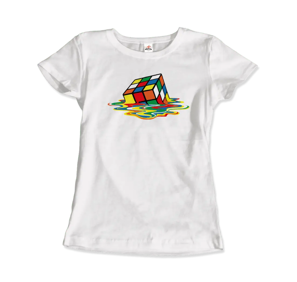 Rubick's Cube Melting, Sheldon Cooper's T-Shirt by Art-O-Rama Shop ART-O-RAMA-SHOP