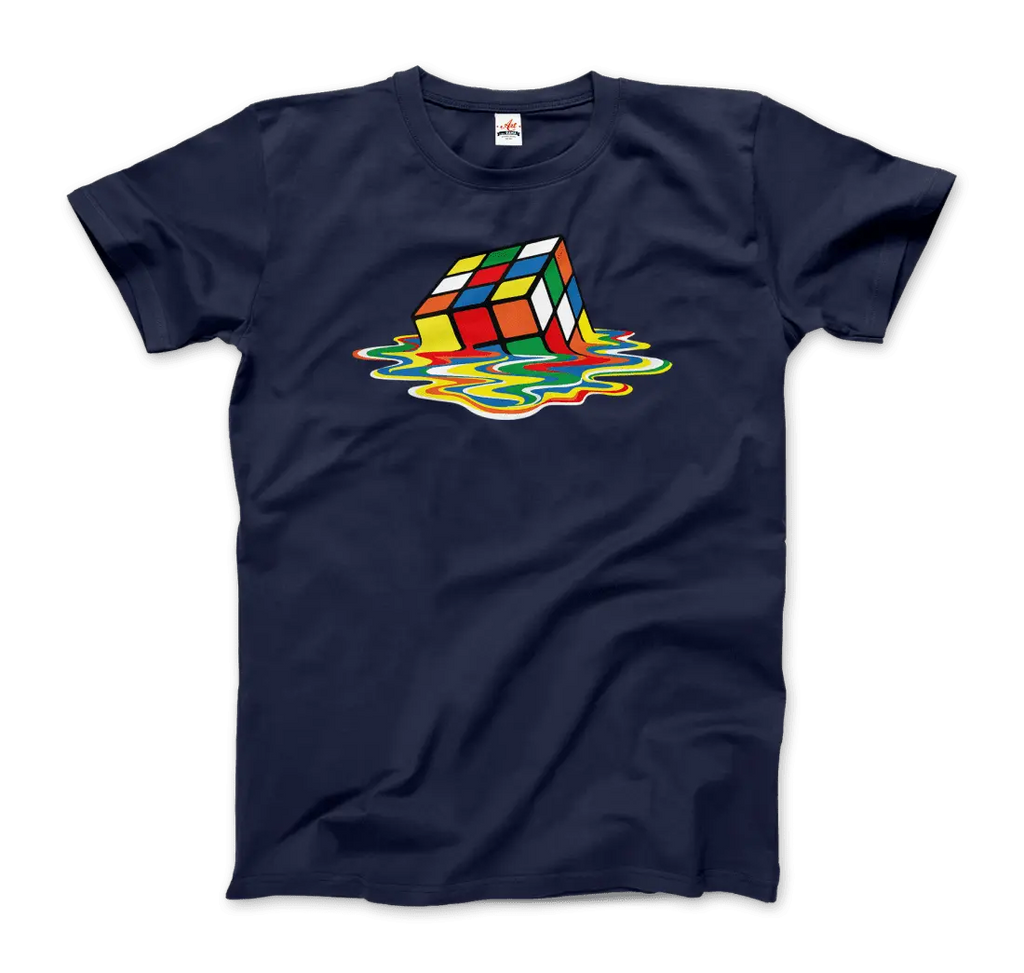 Rubick's Cube Melting, Sheldon Cooper's T-Shirt by Art-O-Rama Shop ART-O-RAMA-SHOP