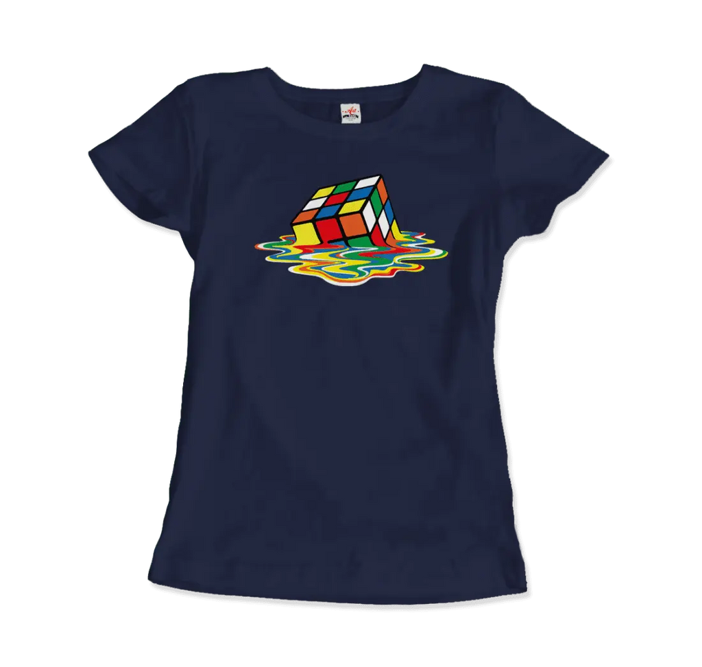 Rubick's Cube Melting, Sheldon Cooper's T-Shirt by Art-O-Rama Shop ART-O-RAMA-SHOP