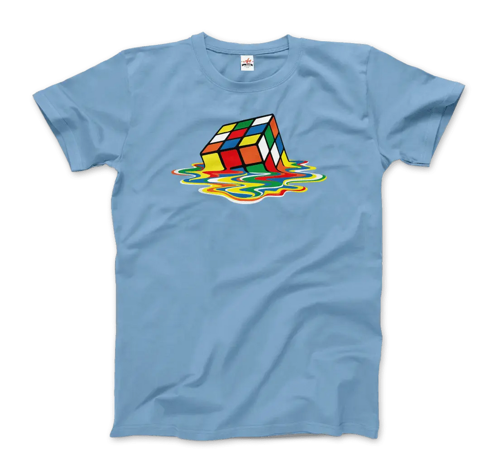 Rubick's Cube Melting, Sheldon Cooper's T-Shirt by Art-O-Rama Shop ART-O-RAMA-SHOP