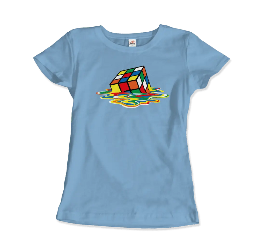 Rubick's Cube Melting, Sheldon Cooper's T-Shirt by Art-O-Rama Shop ART-O-RAMA-SHOP