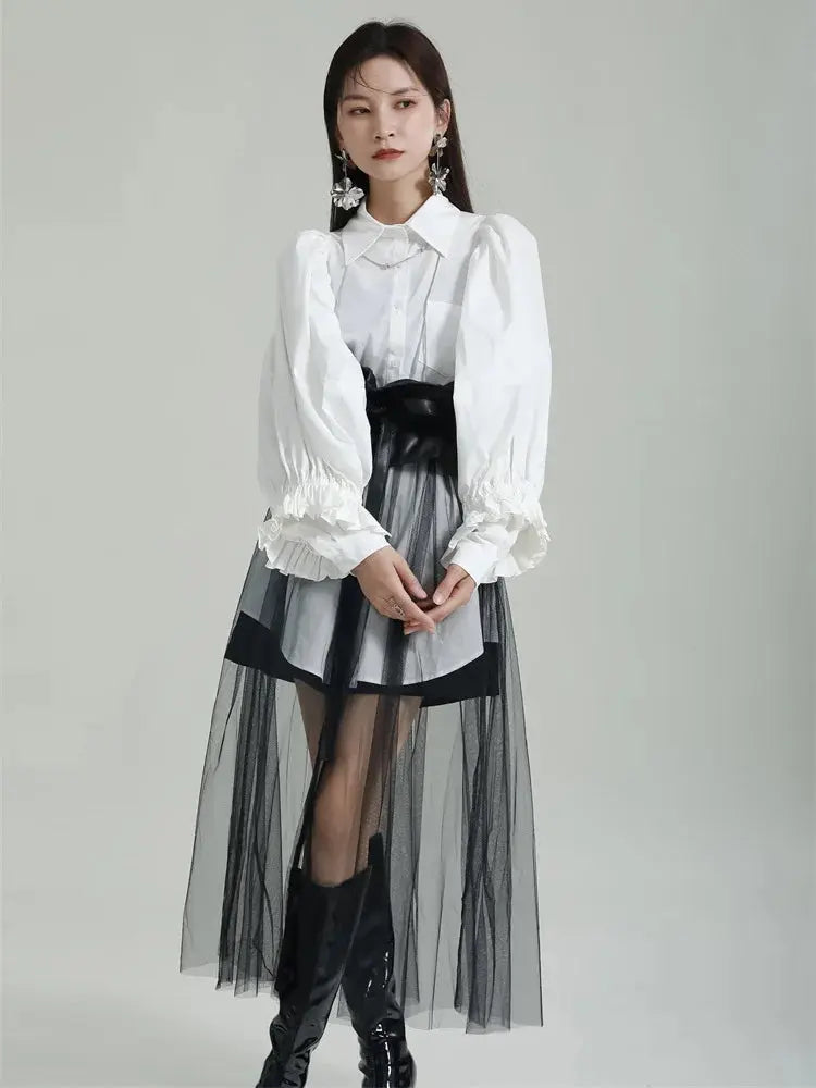 Rufus Sheer Tulle Skirt by Marigold Shadows Marigold Shadows
