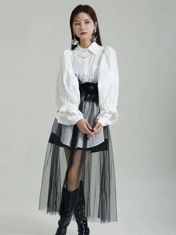 Rufus Sheer Tulle Skirt by Marigold Shadows Marigold Shadows