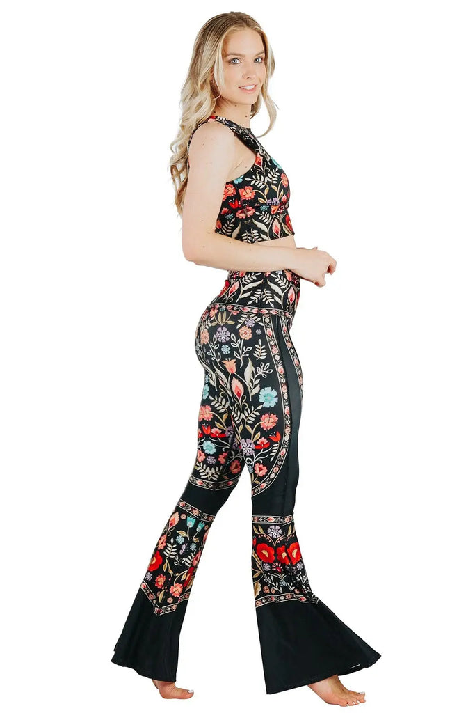 Rustica Printed Bell Bottoms by Yoga Democracy Yoga Democracy