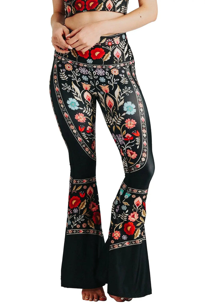 Rustica Printed Bell Bottoms by Yoga Democracy Yoga Democracy