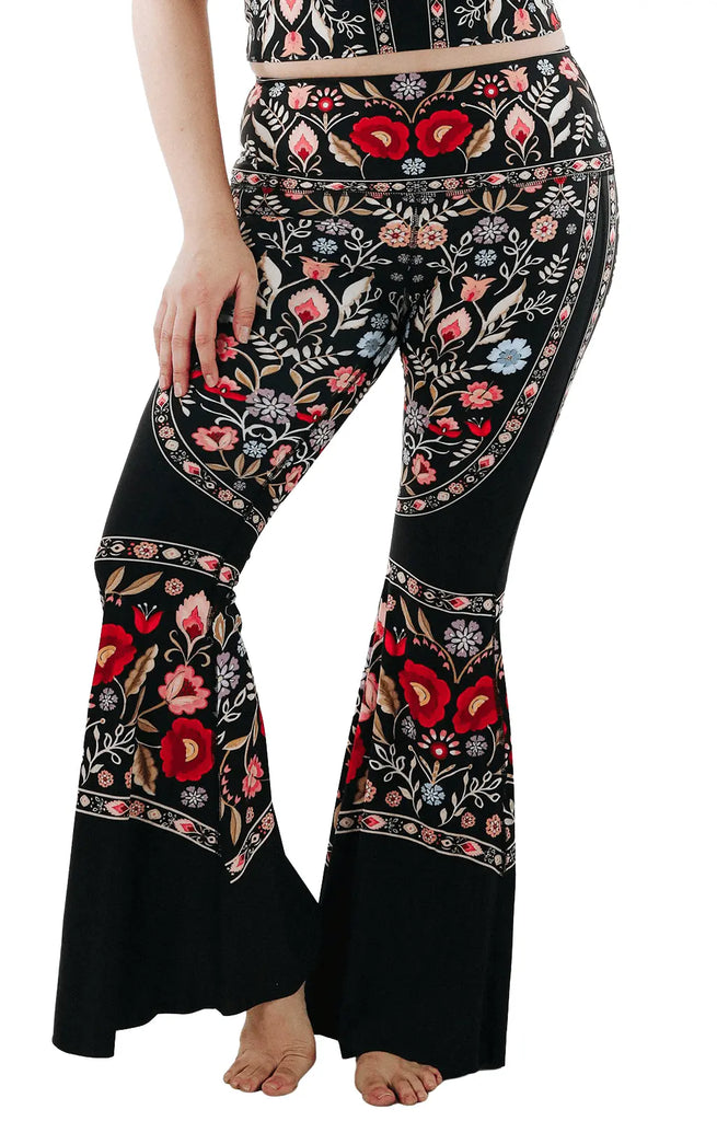 Rustica Printed Bell Bottoms by Yoga Democracy Yoga Democracy
