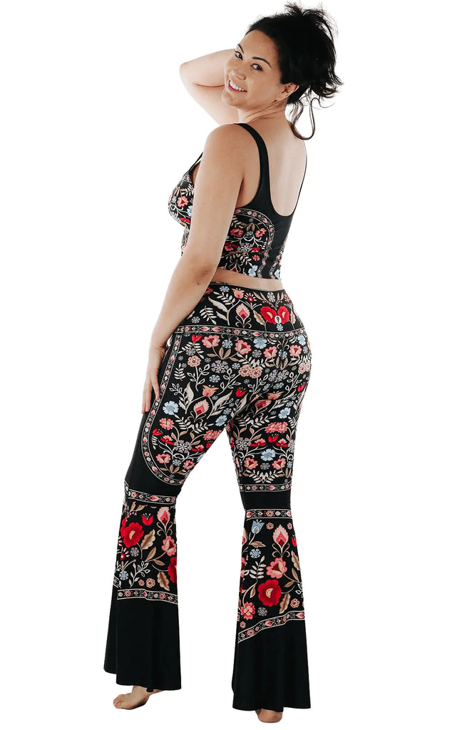 Rustica Printed Bell Bottoms by Yoga Democracy Yoga Democracy