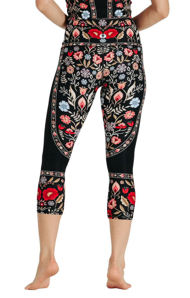 Rustica Printed Yoga Crops by Yoga Democracy Yoga Democracy