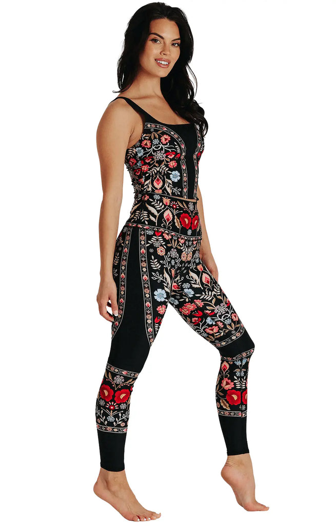 Rustica Printed Yoga Leggings by Yoga Democracy Yoga Democracy