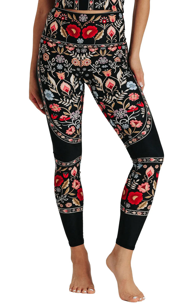 Rustica Printed Yoga Leggings by Yoga Democracy Yoga Democracy