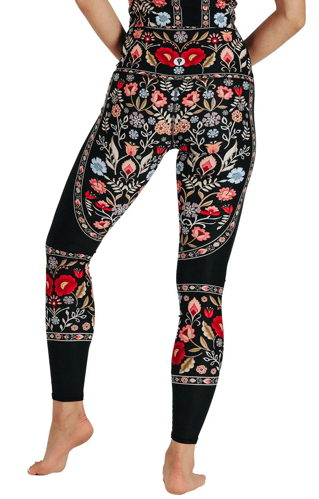 Rustica Printed Yoga Leggings by Yoga Democracy Yoga Democracy