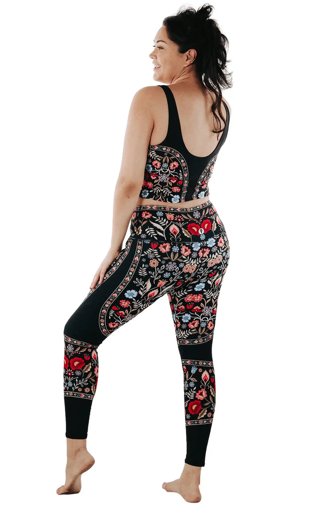 Rustica Printed Yoga Leggings by Yoga Democracy Yoga Democracy