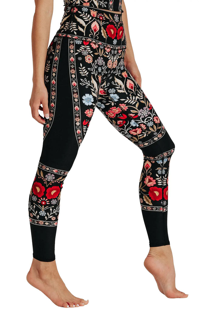 Rustica Printed Yoga Leggings by Yoga Democracy Yoga Democracy