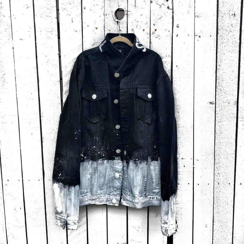 'SPLATTER' DENIM JACKET - MENS by Wren + Glory Wren + Glory
