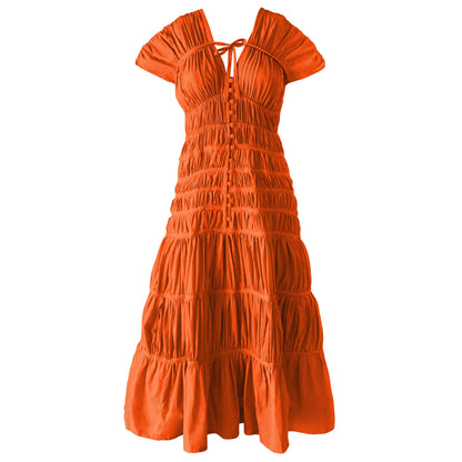 The Srikandi Maxi Dress in Sienna Brown