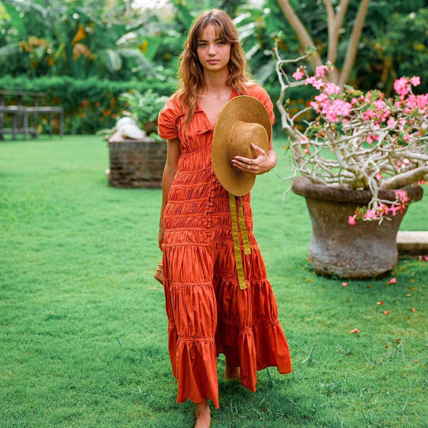 The Srikandi Maxi Dress in Sienna Brown