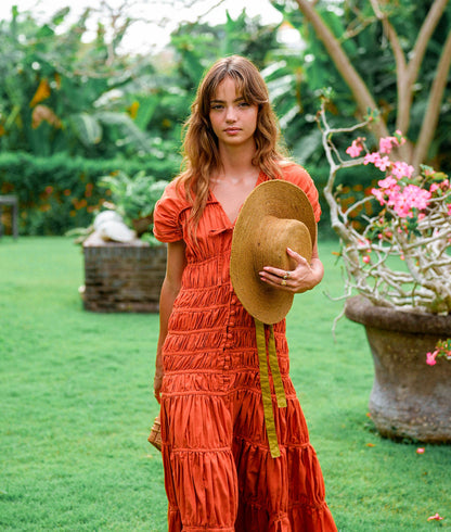 The Srikandi Maxi Dress in Sienna Brown