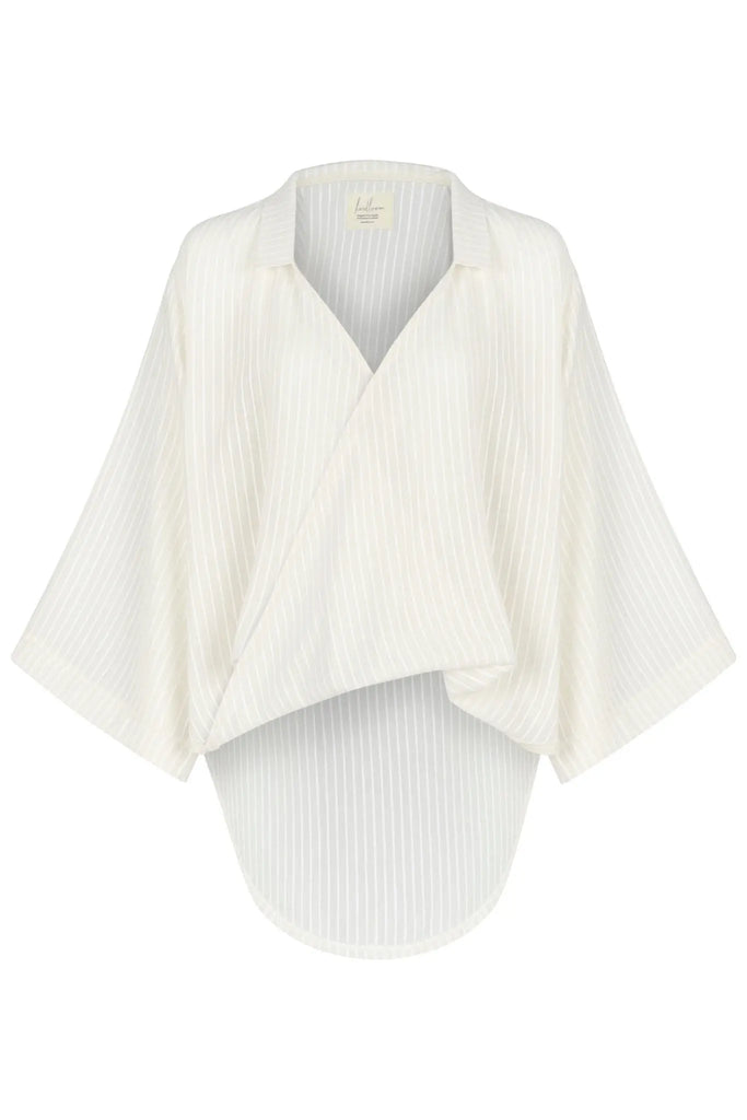 Sade Top White Stripes - The Handloom