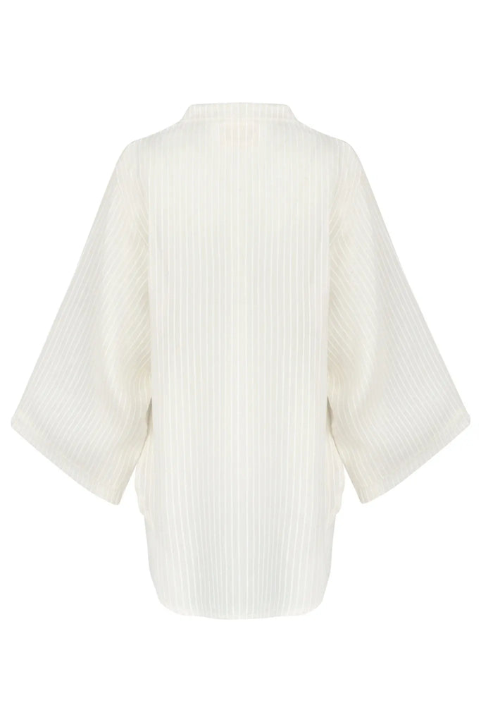 Sade Top White Stripes - The Handloom