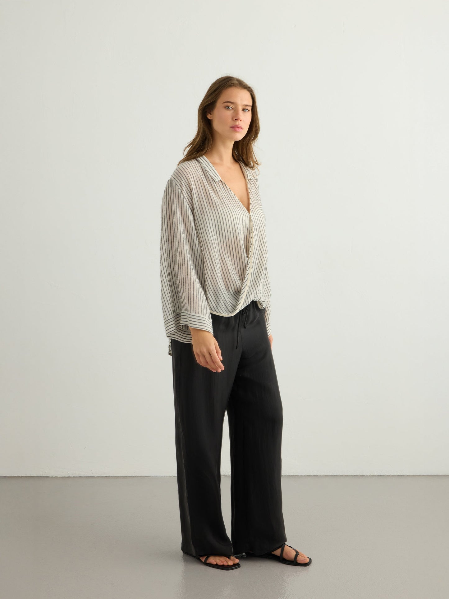 Sade Top - Black Stripes