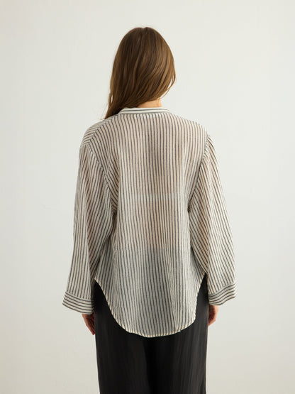 Sade Top - Black Stripes