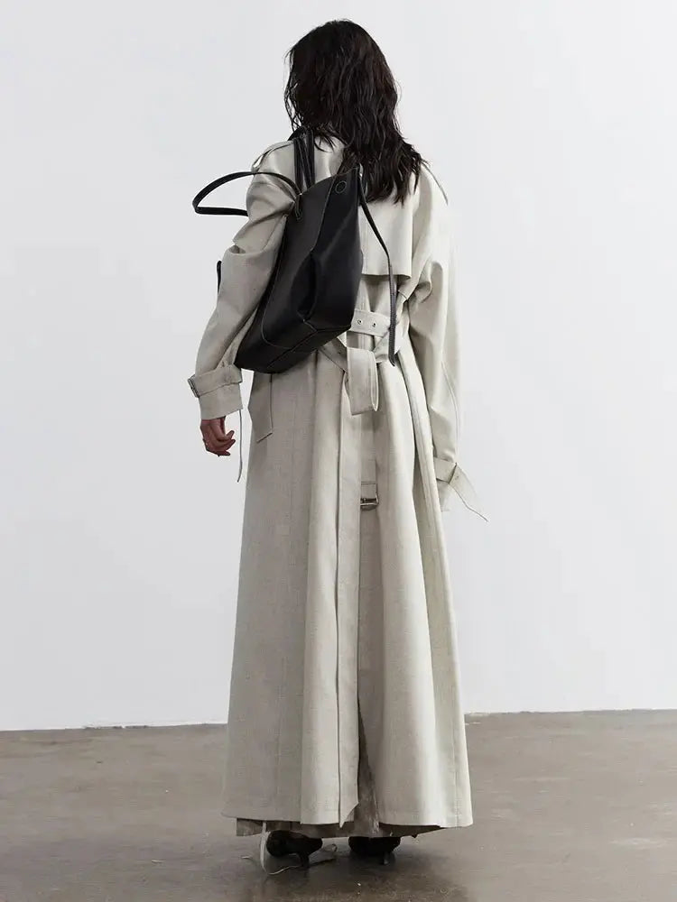 Sahsuha Buckle Trench Coat by Marigold Shadows Marigold Shadows