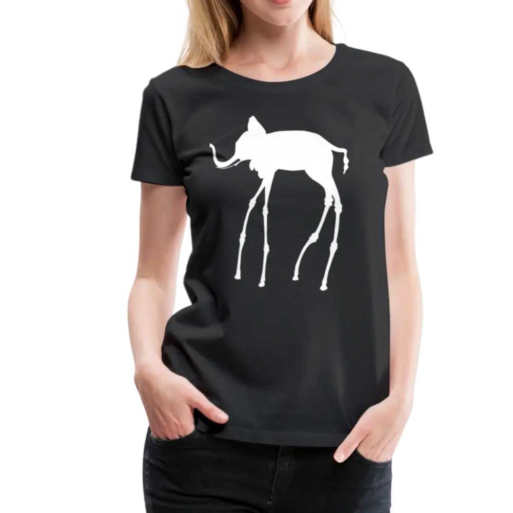 Salvador Dali Elephant Sketch T-Shirt by Art-O-Rama Shop ART-O-RAMA-SHOP