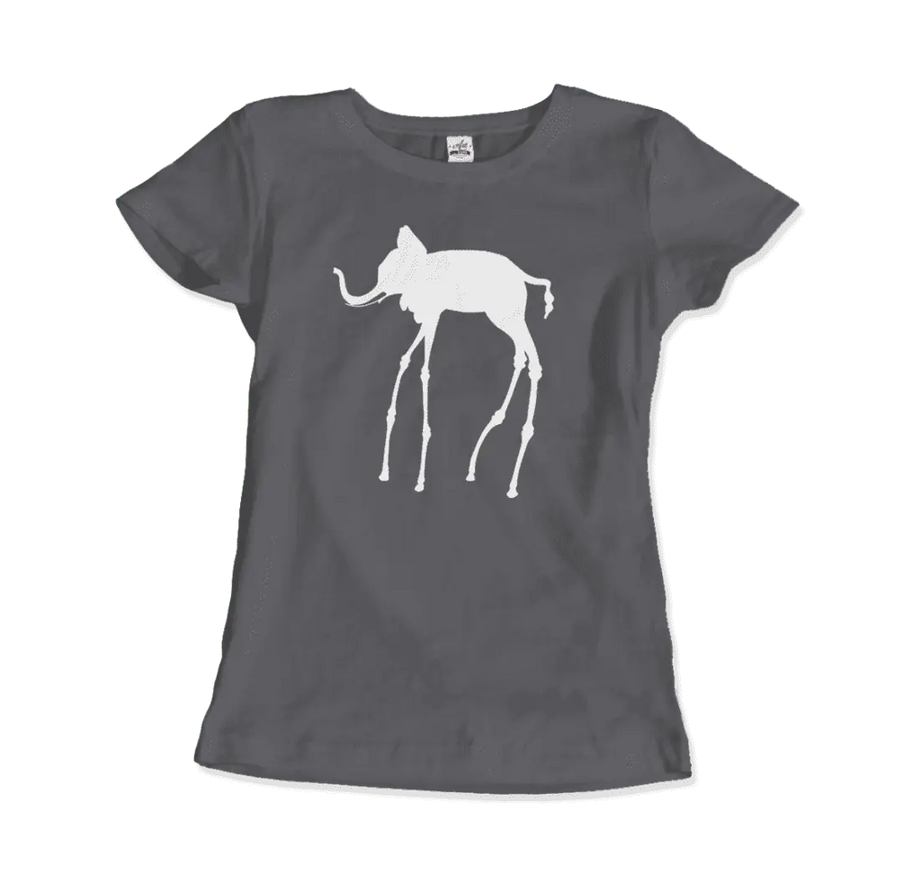 Salvador Dali Elephant Sketch T-Shirt by Art-O-Rama Shop ART-O-RAMA-SHOP