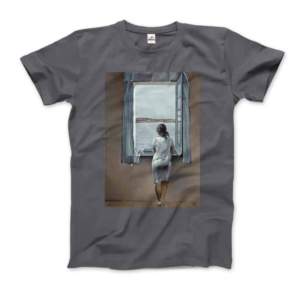 Salvador Dali Young Woman at a Window Artwork T-Shirt by Art-O-Rama Shop ART-O-RAMA-SHOP