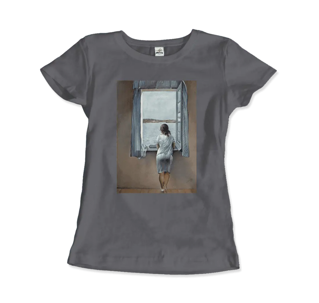 Salvador Dali Young Woman at a Window Artwork T-Shirt by Art-O-Rama Shop ART-O-RAMA-SHOP