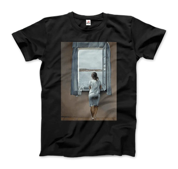 Salvador Dali Young Woman at a Window Artwork T-Shirt by Art-O-Rama Shop ART-O-RAMA-SHOP
