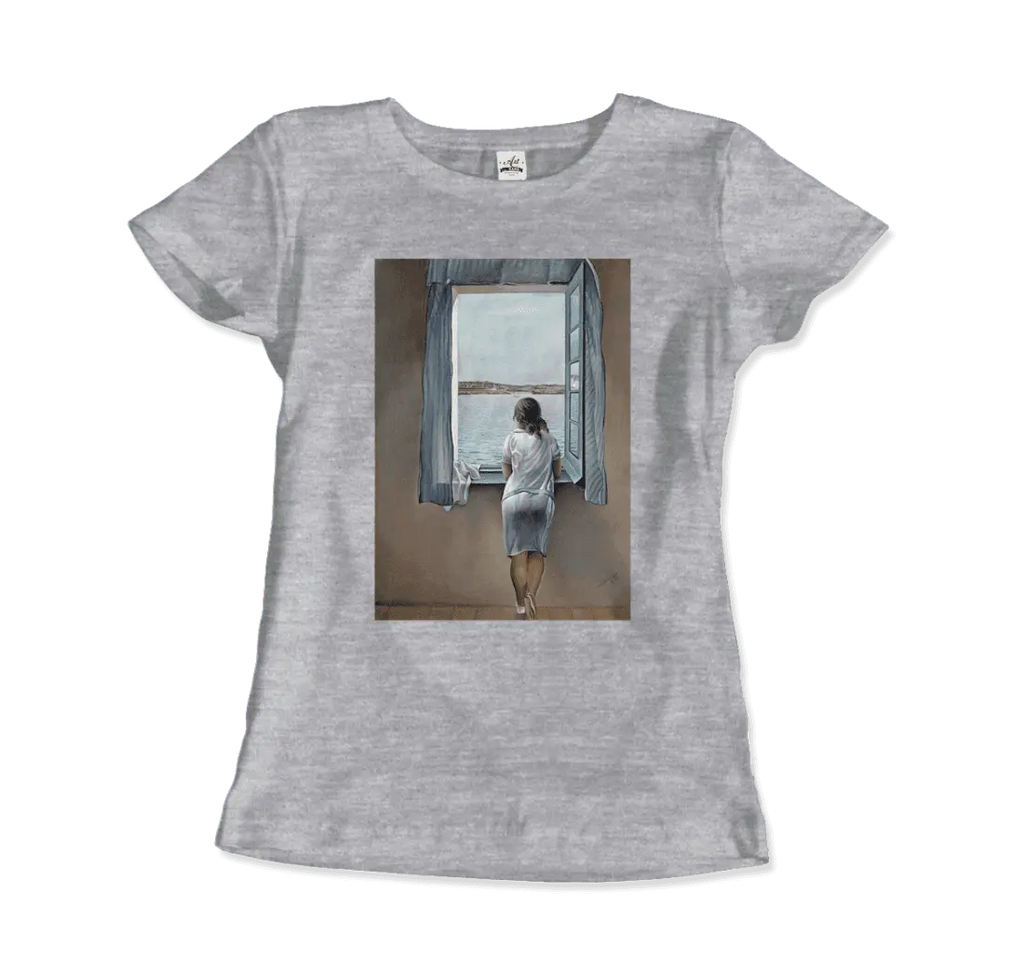 Salvador Dali Young Woman at a Window Artwork T-Shirt by Art-O-Rama Shop ART-O-RAMA-SHOP