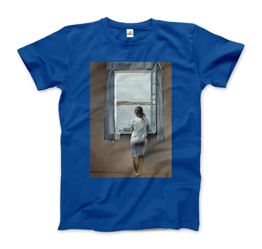 Salvador Dali Young Woman at a Window Artwork T-Shirt by Art-O-Rama Shop ART-O-RAMA-SHOP