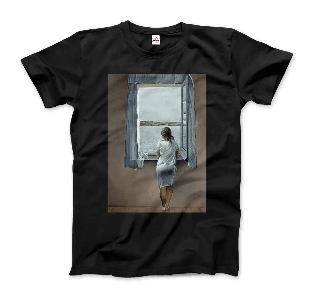 Salvador Dali Young Woman at a Window Artwork T-Shirt by Art-O-Rama Shop ART-O-RAMA-SHOP