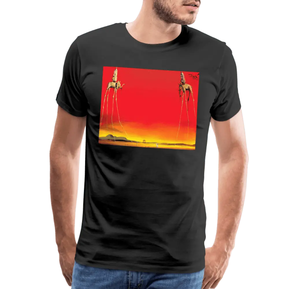 Salvador Dali, The Elephants Artwork T-Shirt by Art-O-Rama Shop ART-O-RAMA-SHOP
