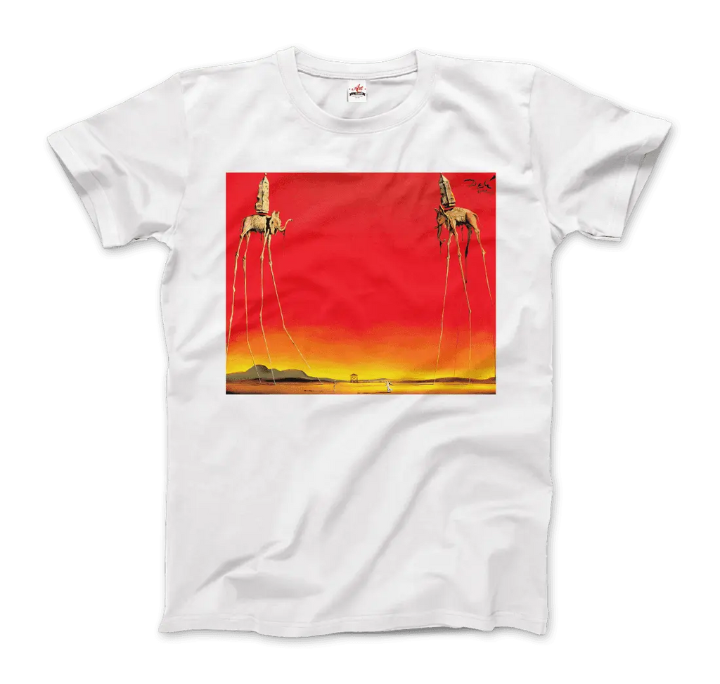 Salvador Dali, The Elephants Artwork T-Shirt by Art-O-Rama Shop ART-O-RAMA-SHOP