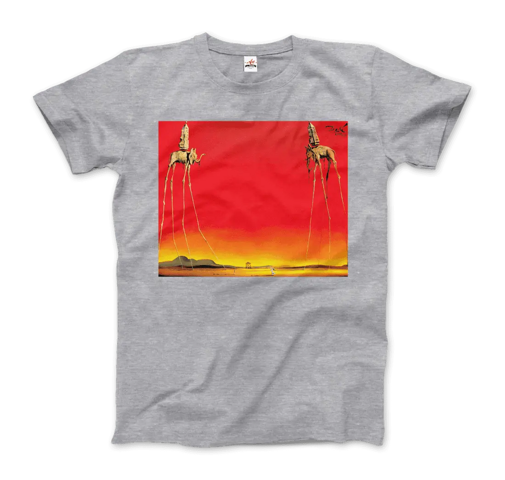 Salvador Dali, The Elephants Artwork T-Shirt by Art-O-Rama Shop ART-O-RAMA-SHOP