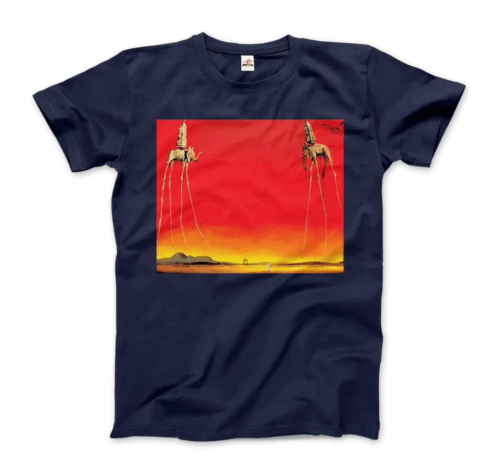 Salvador Dali, The Elephants Artwork T-Shirt by Art-O-Rama Shop ART-O-RAMA-SHOP