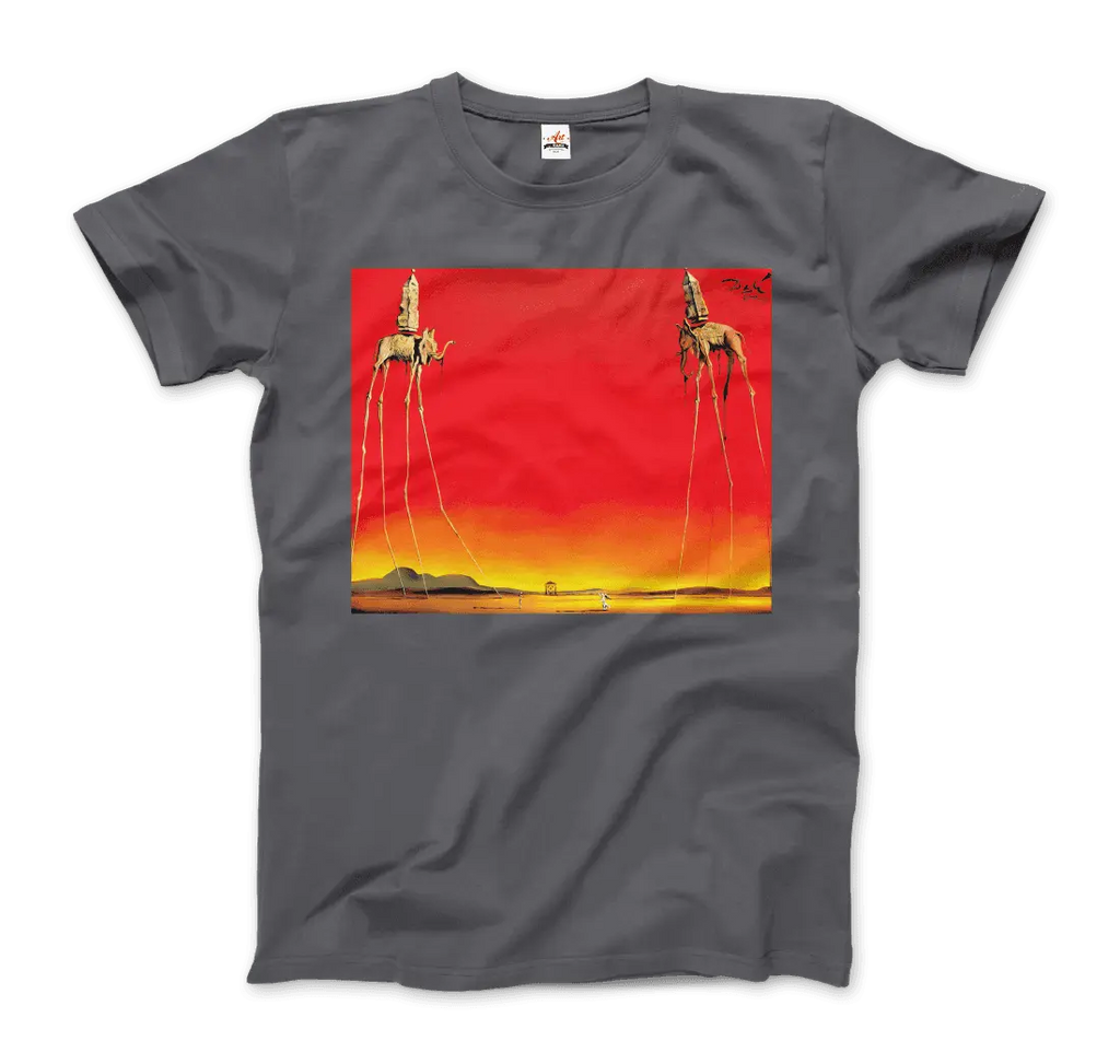 Salvador Dali, The Elephants Artwork T-Shirt by Art-O-Rama Shop ART-O-RAMA-SHOP