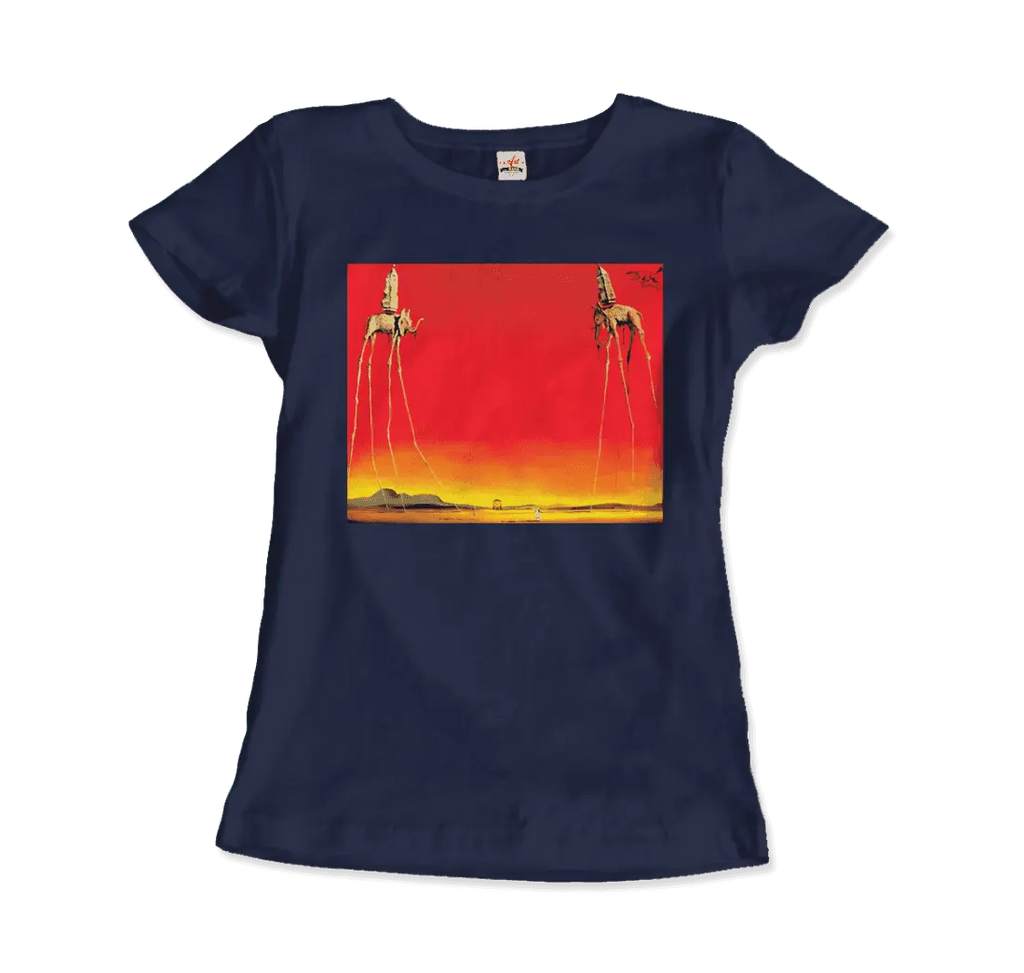 Salvador Dali, The Elephants Artwork T-Shirt by Art-O-Rama Shop ART-O-RAMA-SHOP
