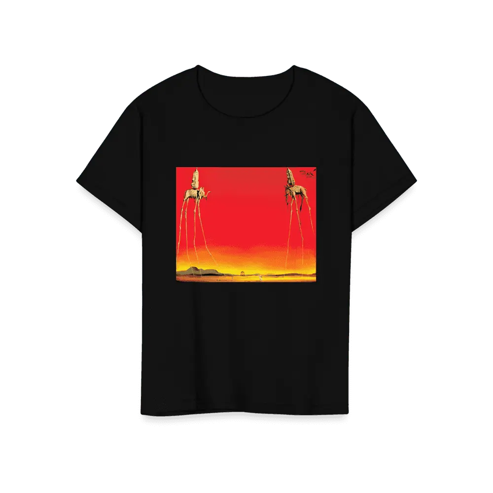 Salvador Dali, The Elephants Artwork T-Shirt by Art-O-Rama Shop ART-O-RAMA-SHOP