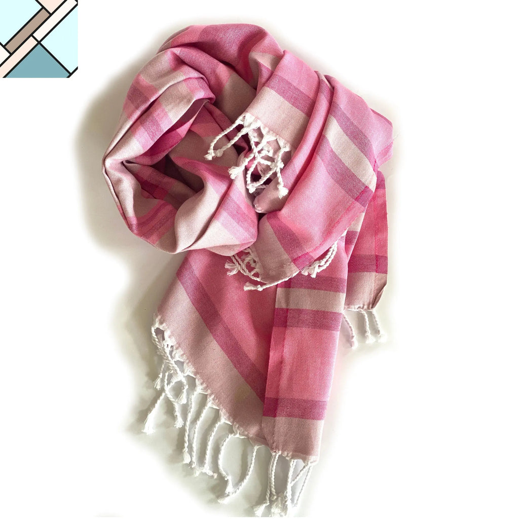 Samara Sustainable Turkish Towel Pink by Eco Hilana HILANA UPCYCLED COTTON