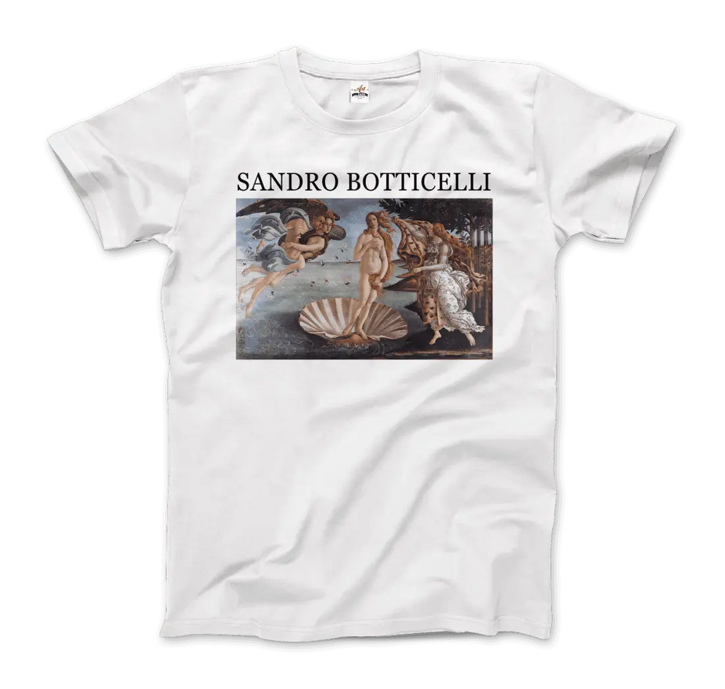 Sandro Botticelli - The Birth of Venus Artwork T-Shirt by Art-O-Rama Shop ART-O-RAMA-SHOP