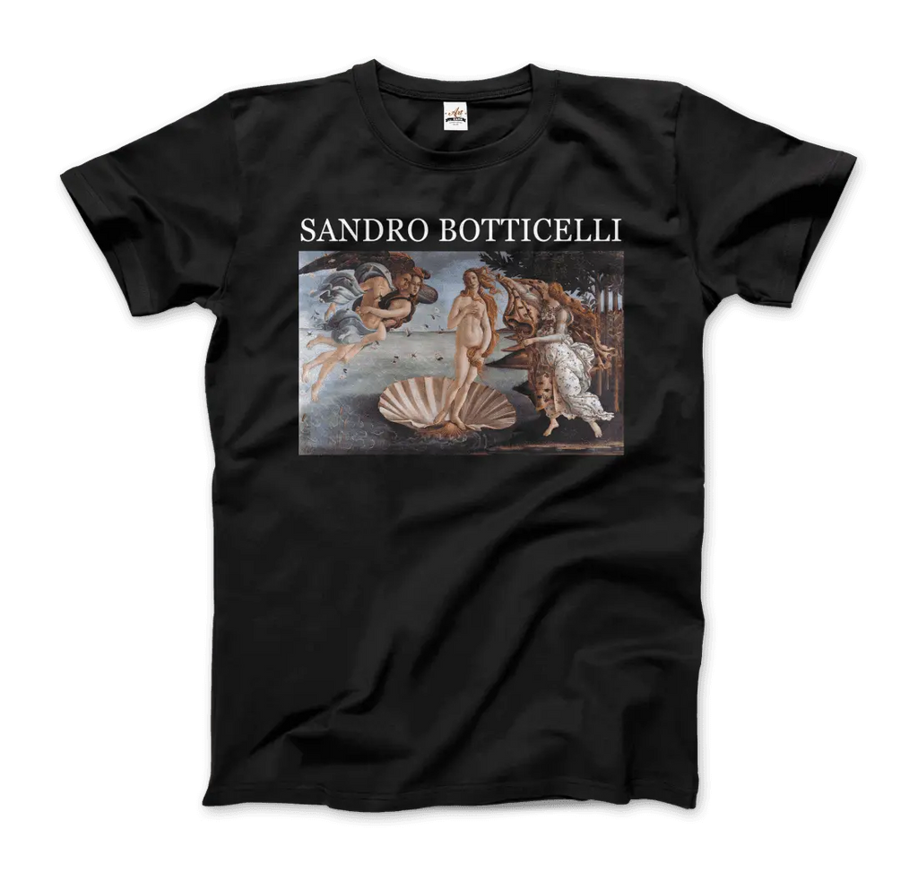 Sandro Botticelli - The Birth of Venus Artwork T-Shirt by Art-O-Rama Shop ART-O-RAMA-SHOP