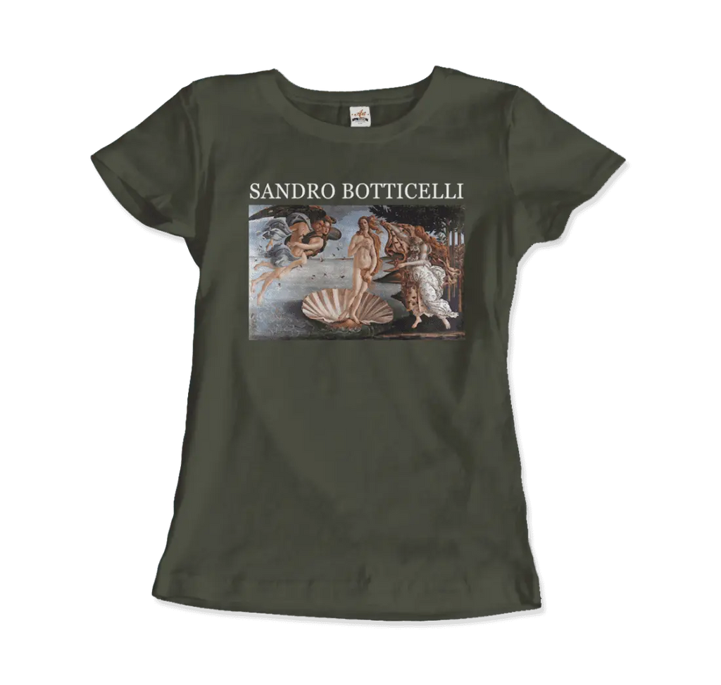 Sandro Botticelli - The Birth of Venus Artwork T-Shirt by Art-O-Rama Shop ART-O-RAMA-SHOP